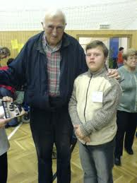 Jean Vanier and Friend
